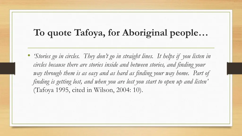 to q uote tafoya for aboriginal people