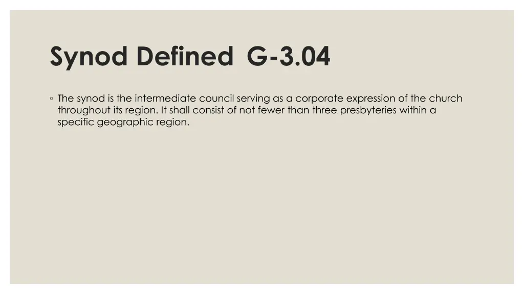 synod defined g 3 04