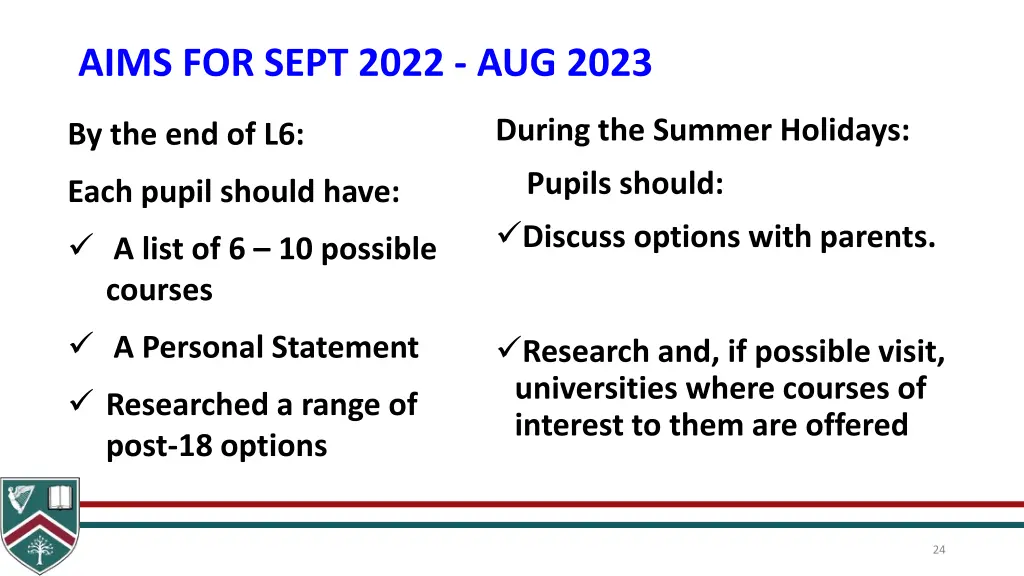 aims for sept 2022 aug 2023