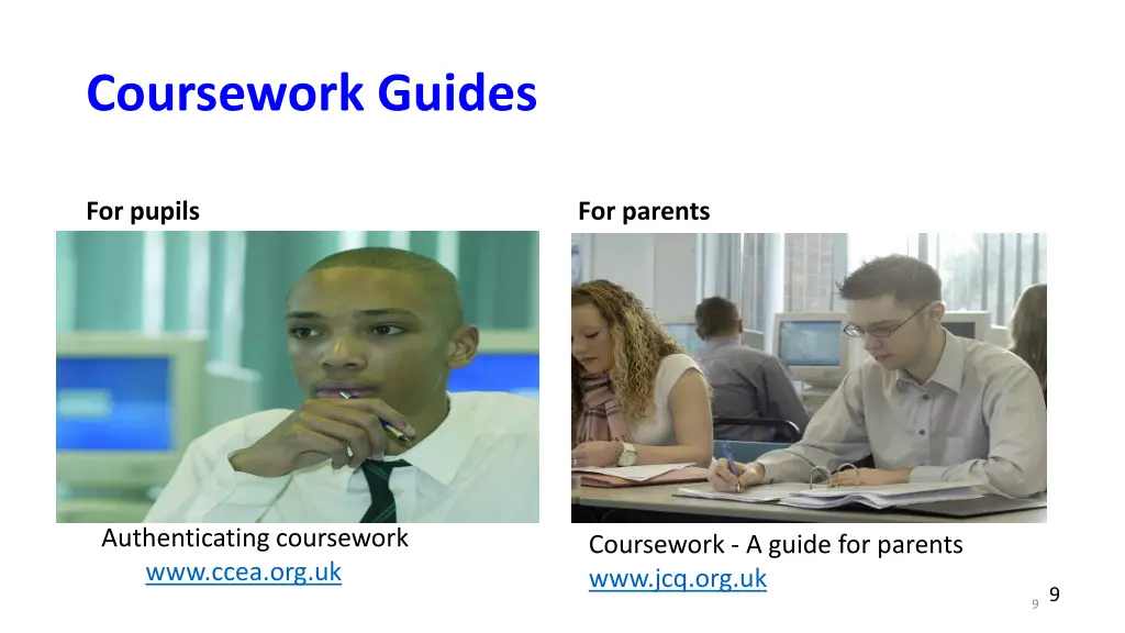 coursework guides