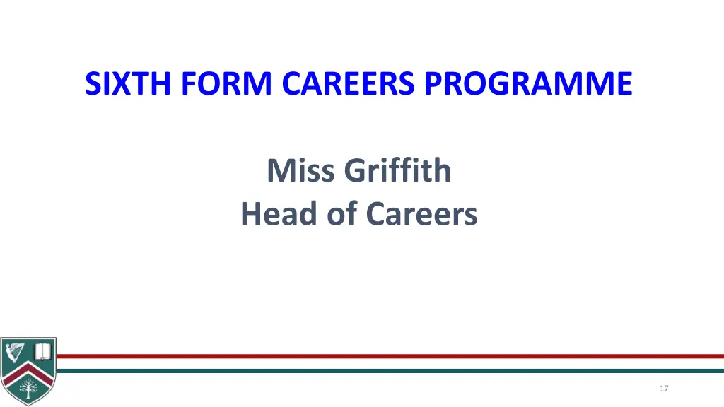 sixth form careers programme