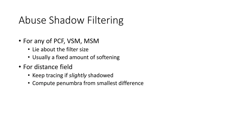 abuse shadow filtering