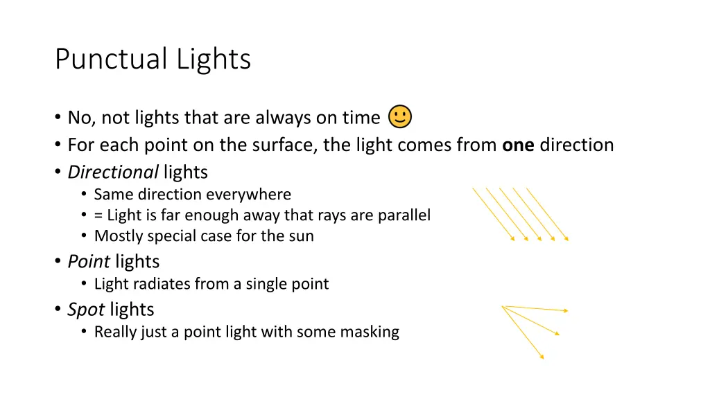 punctual lights