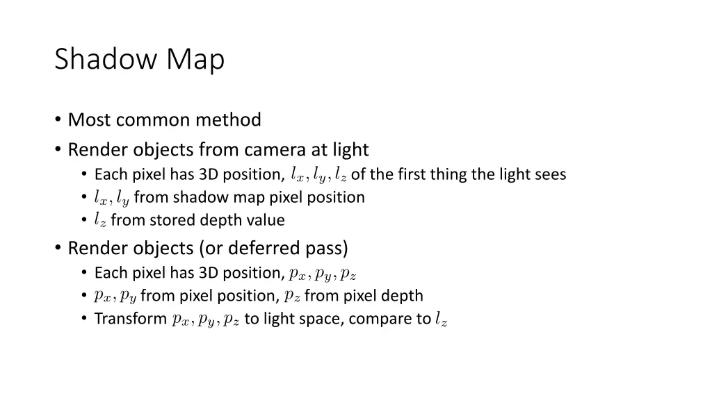 shadow map