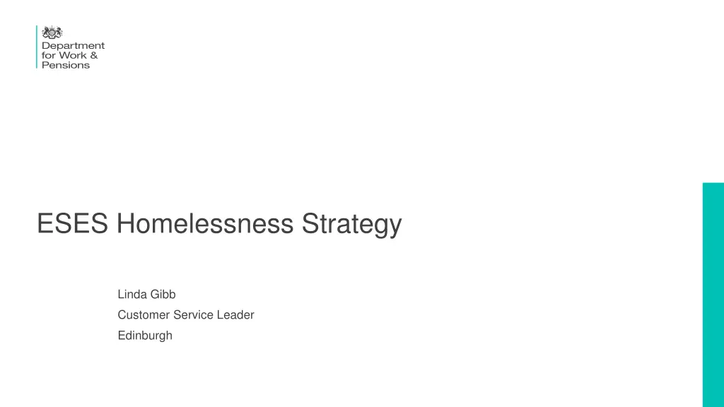 eses homelessness strategy