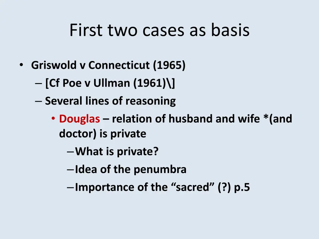 first two cases as basis