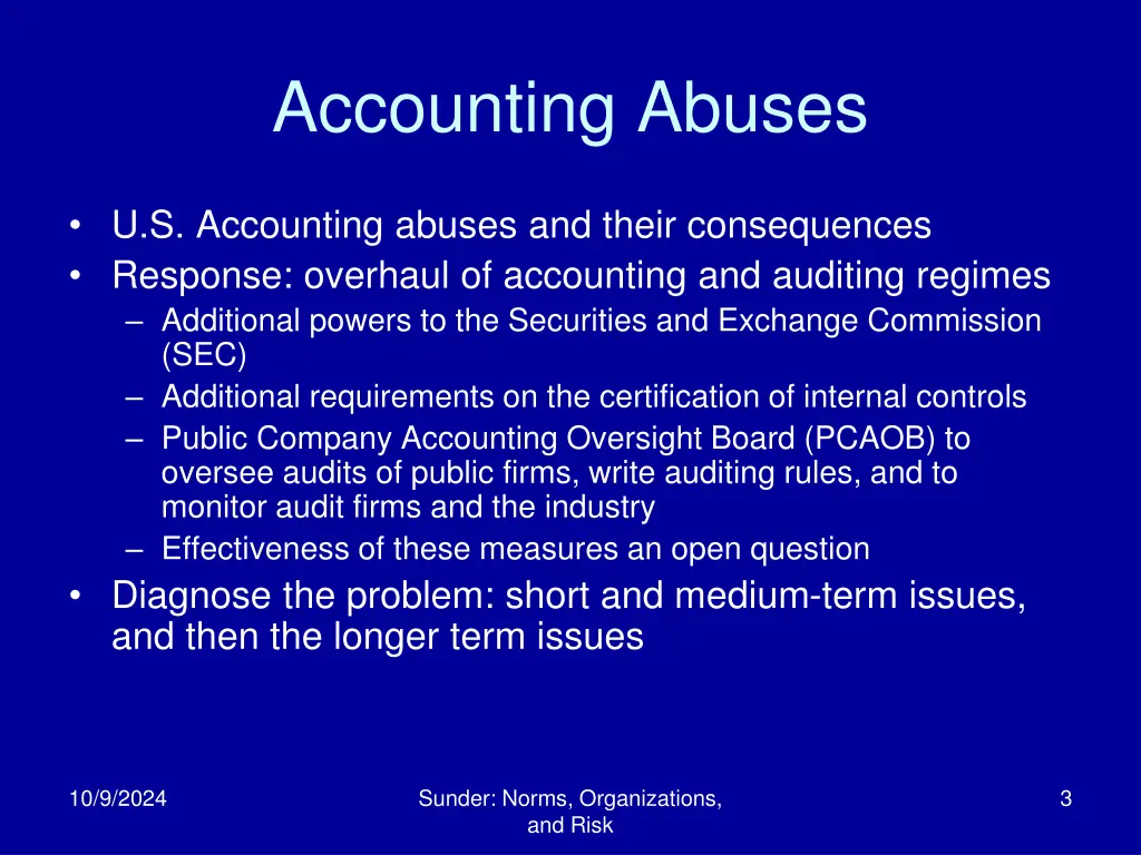 accounting abuses