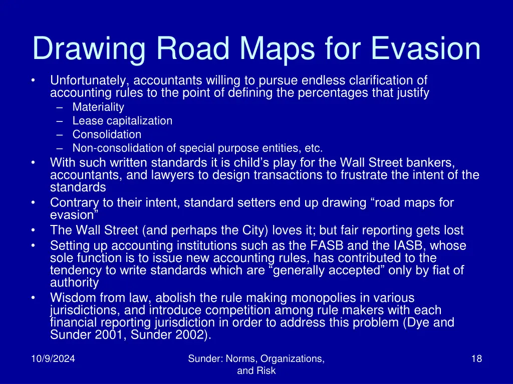 drawing road maps for evasion unfortunately