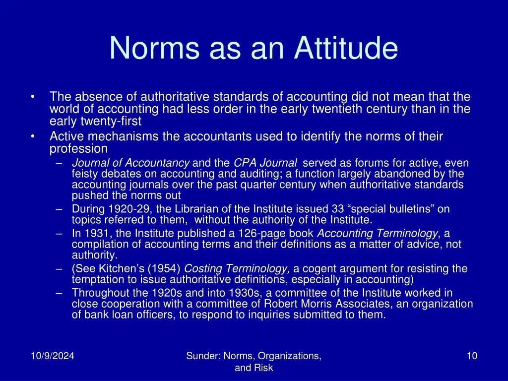 norms as an attitude