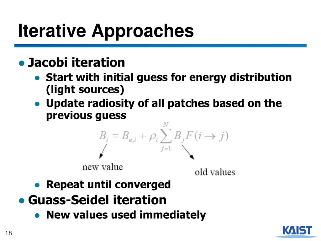 iterative approaches