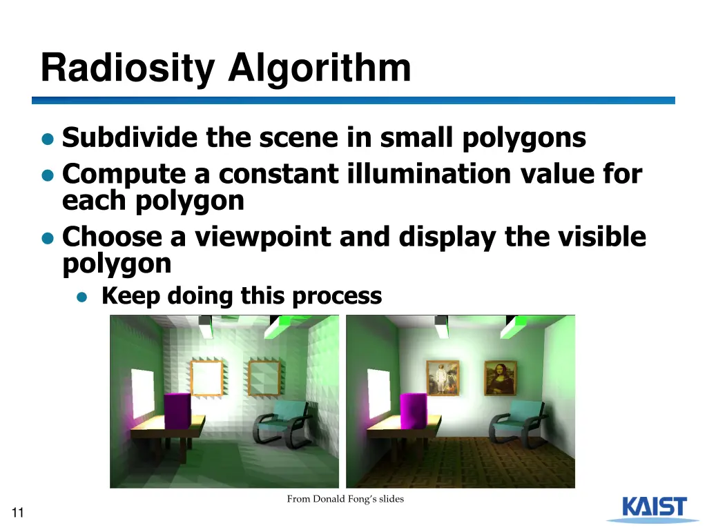 radiosity algorithm