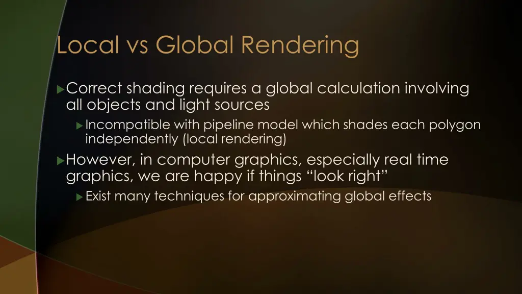 local vs global rendering