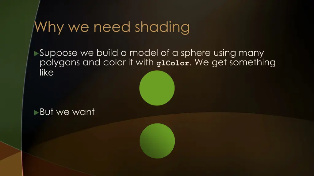 why we need shading