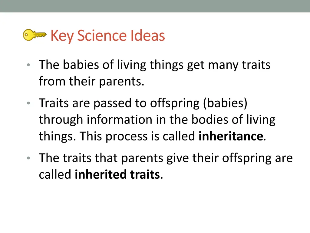 key science ideas