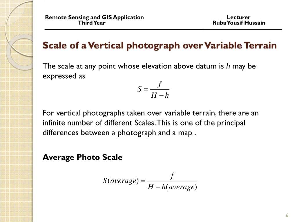 remote sensing and gis application lecturer third 4