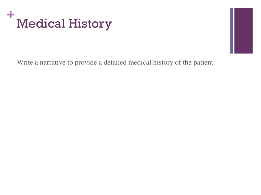 medical history