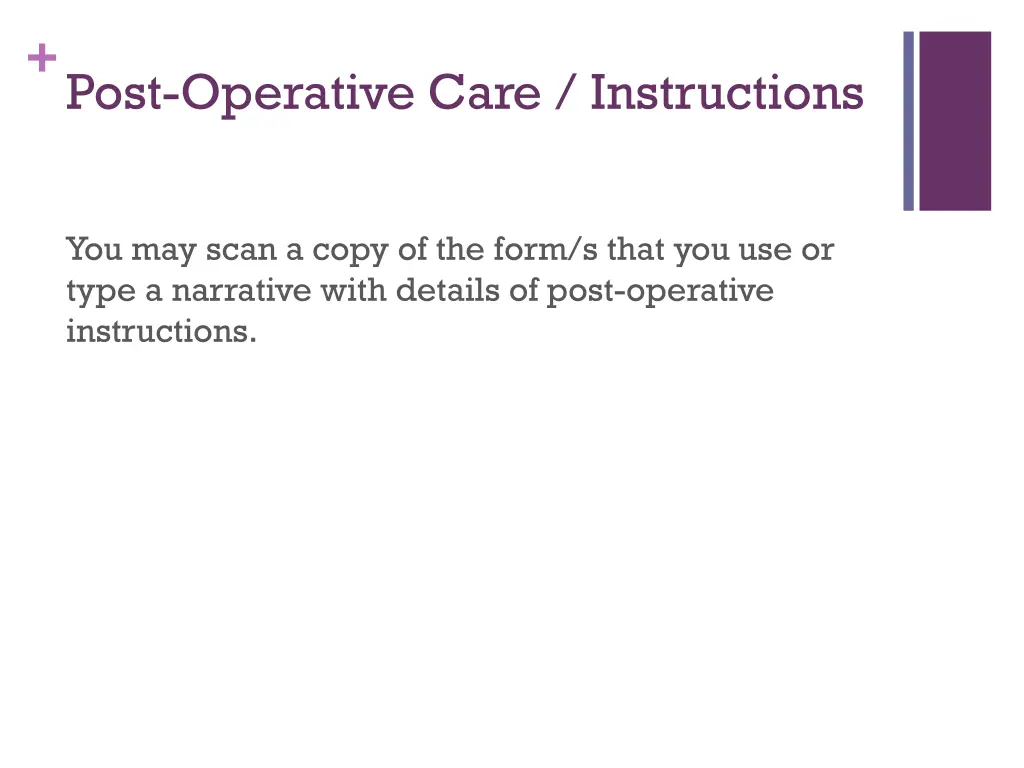 post operative care instructions