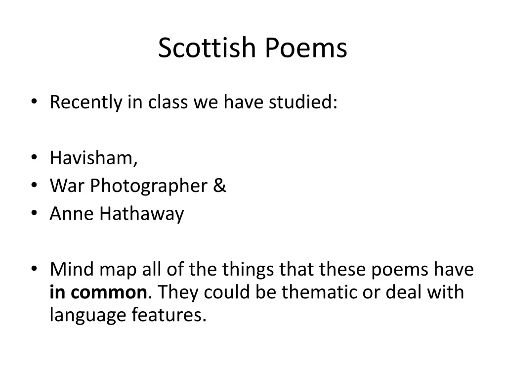 scottish poems