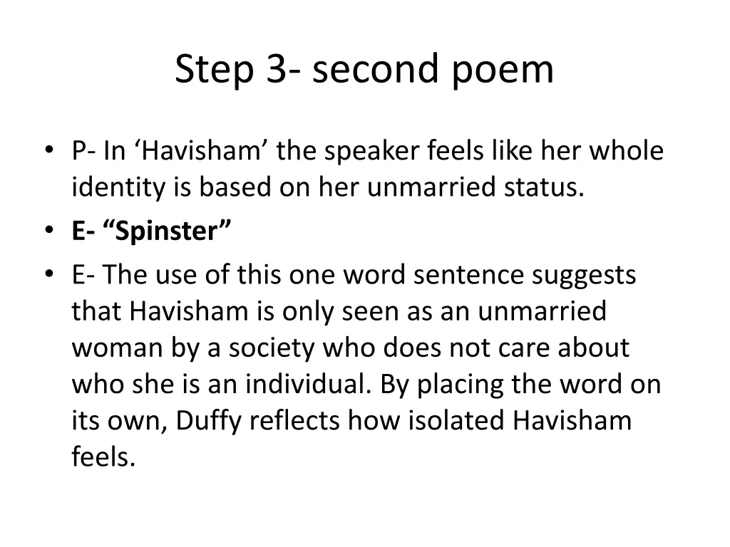 step 3 second poem