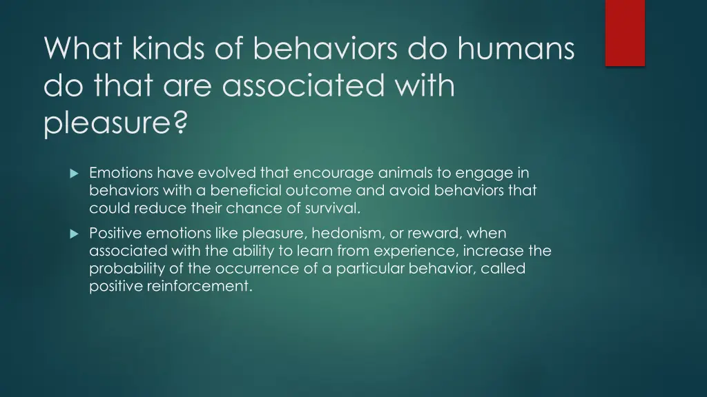 what kinds of behaviors do humans do that