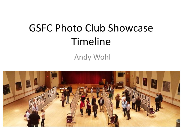 gsfc photo club showcase timeline