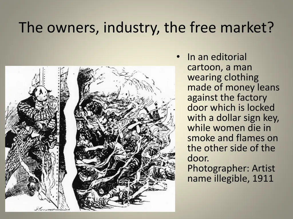 the owners industry the free market