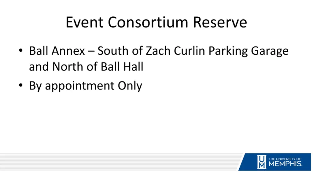 event consortium reserve