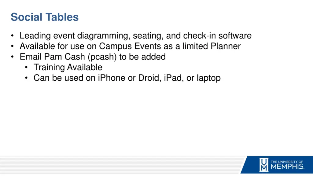 social tables