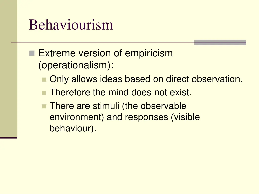 behaviourism