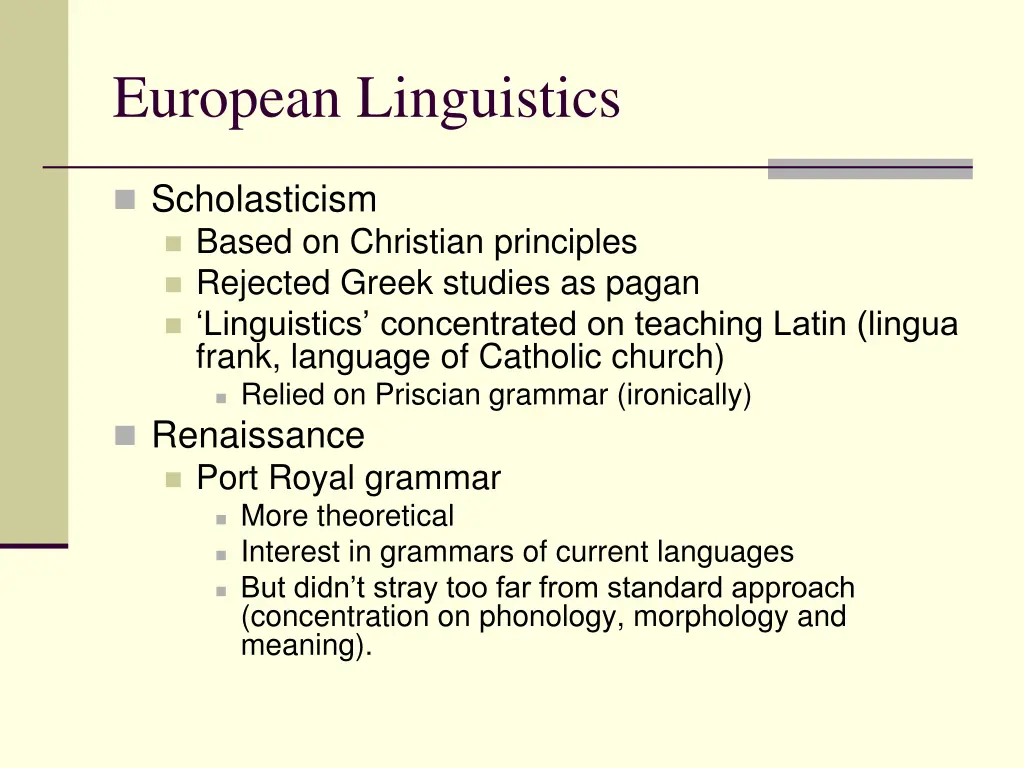 european linguistics