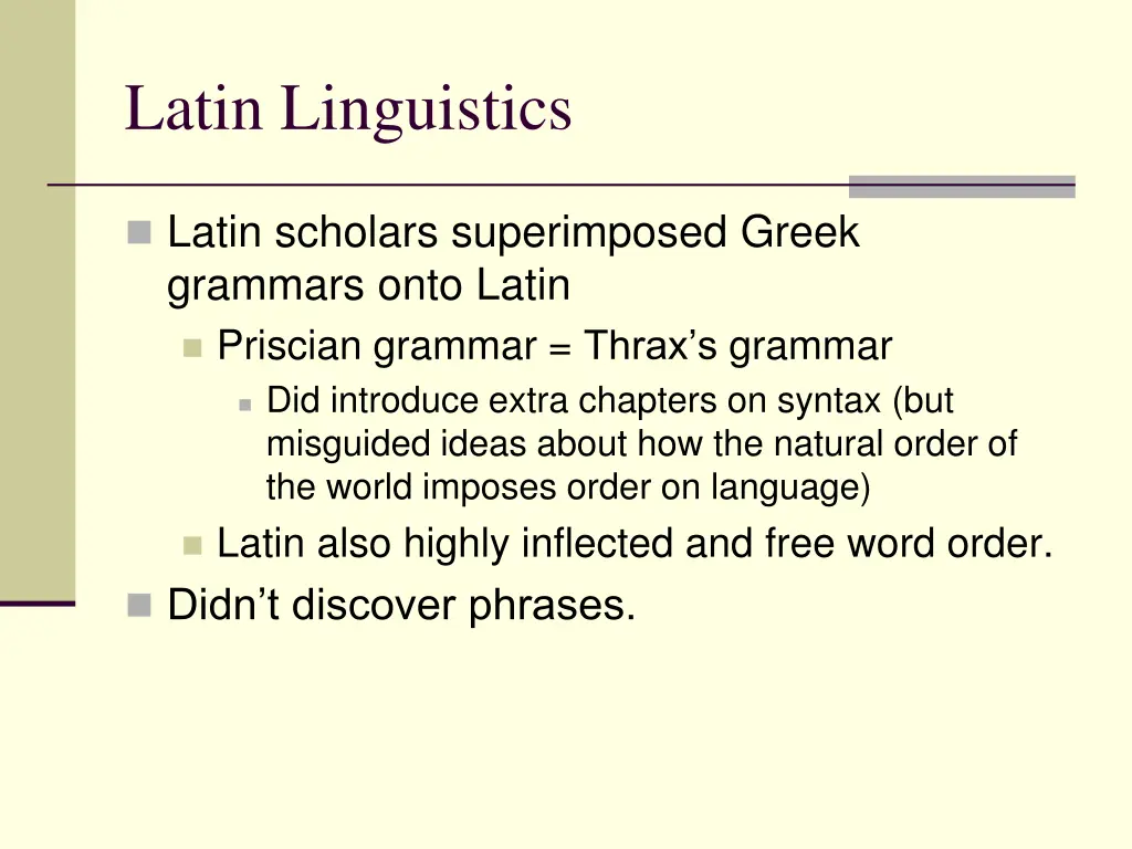 latin linguistics