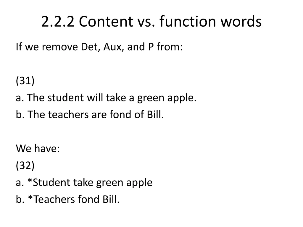 2 2 2 content vs function words 1