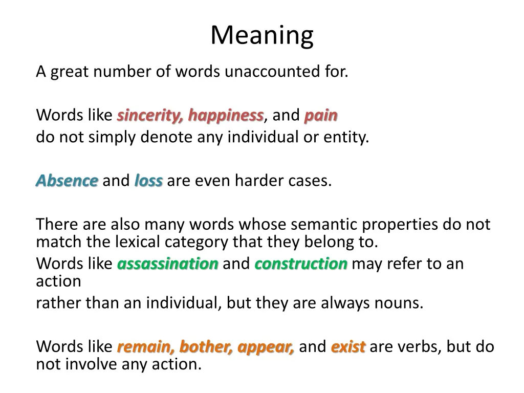 meaning 1