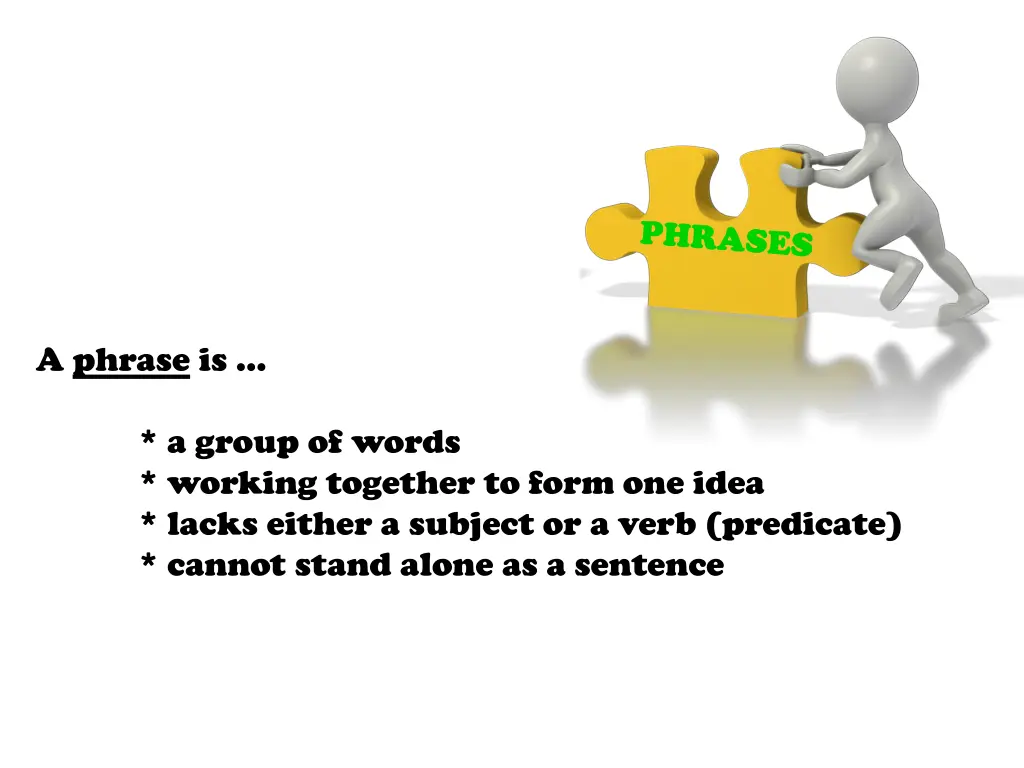 a phrase is