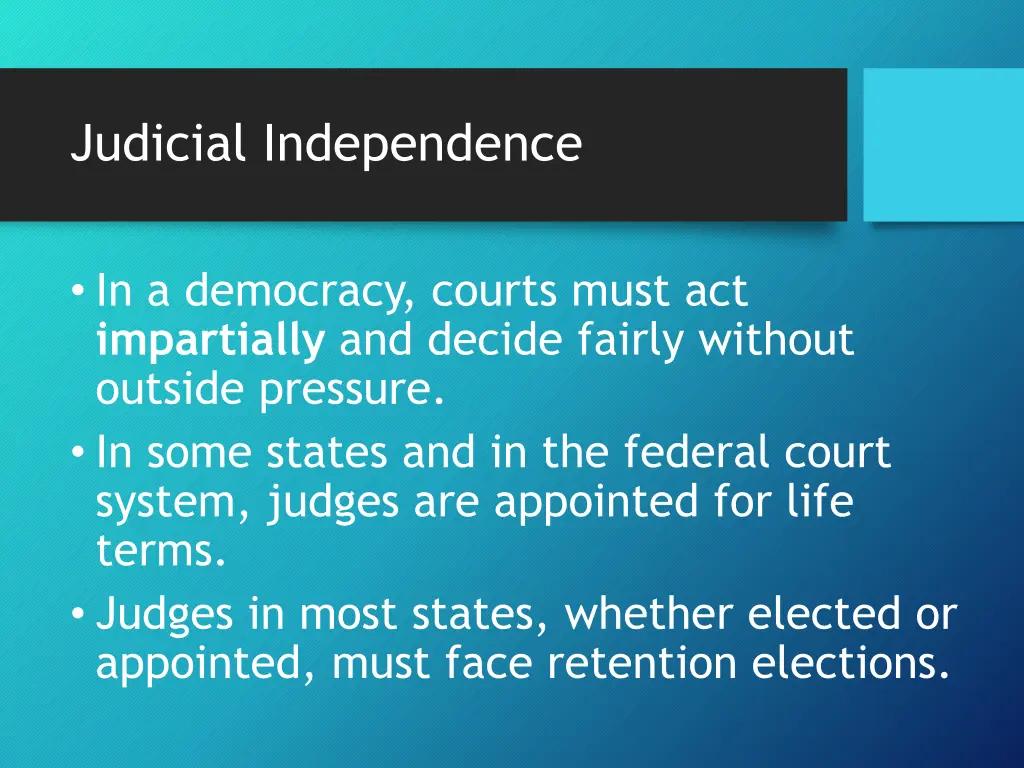 judicial independence