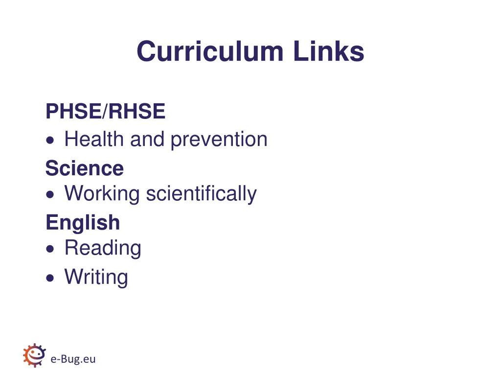 curriculum links