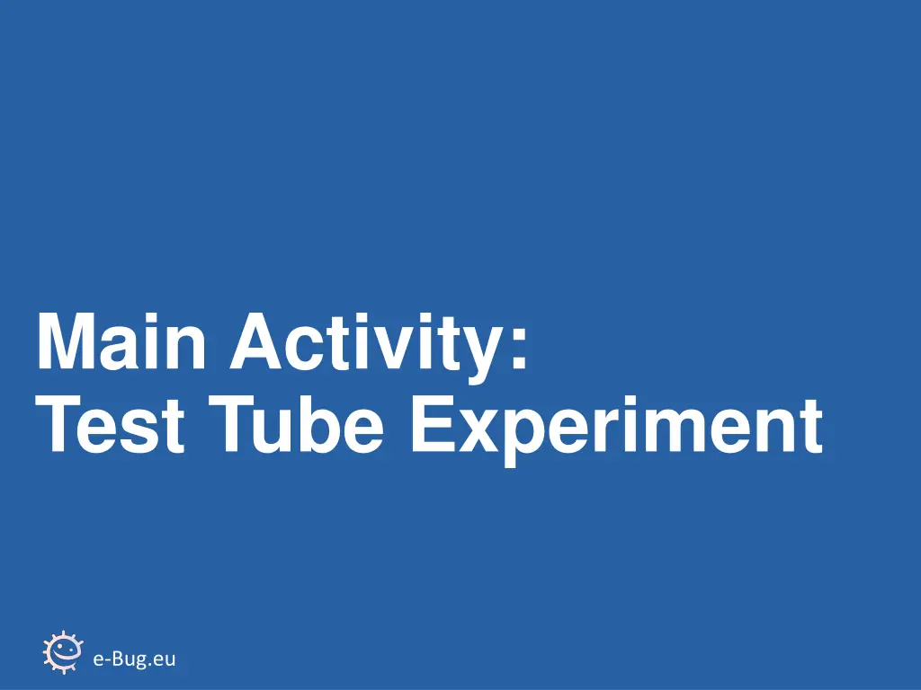 main activity test tube experiment