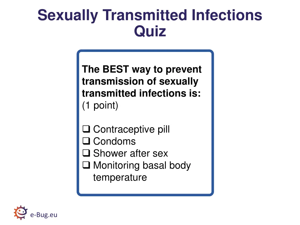 sexually transmitted infections quiz 2