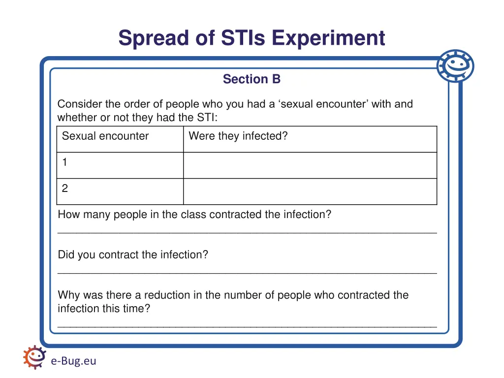 spread of stis experiment 1