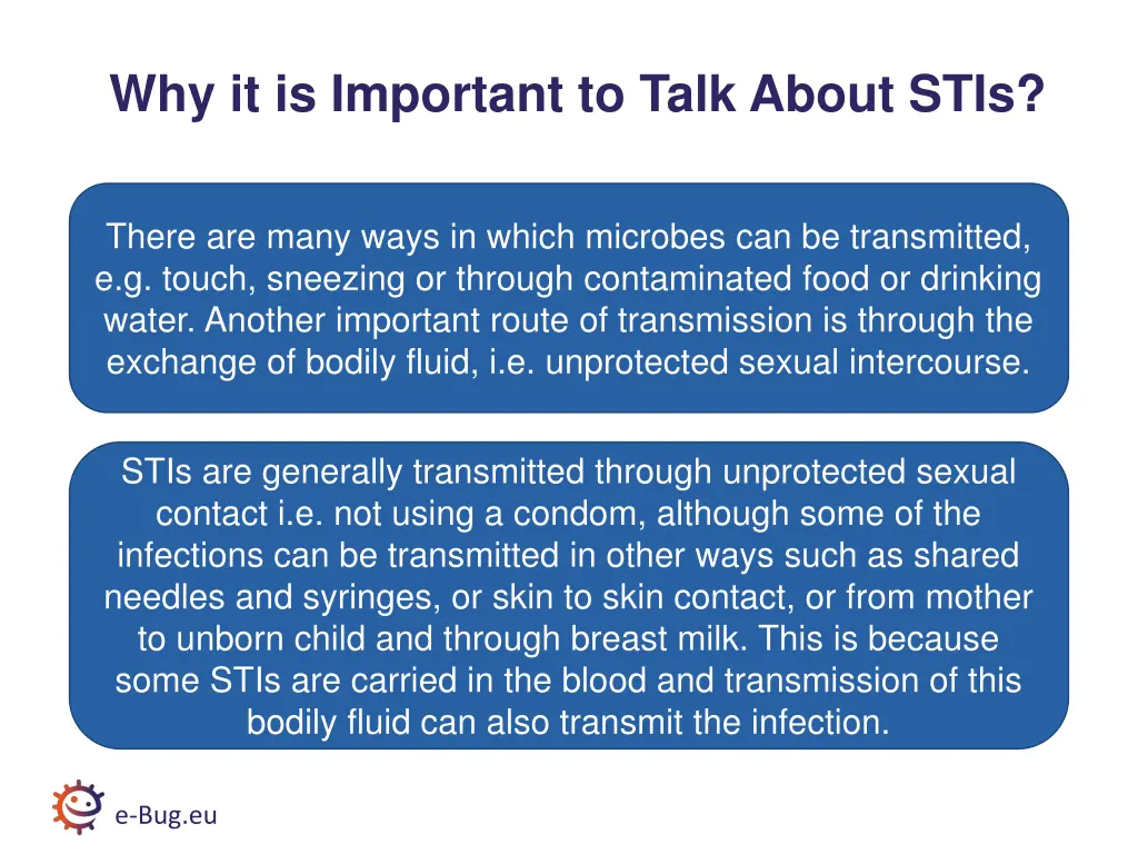 why it is important to talk about stis