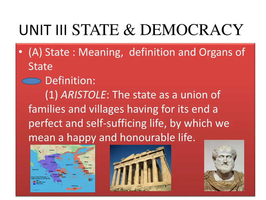 unit iii state democracy a state meaning