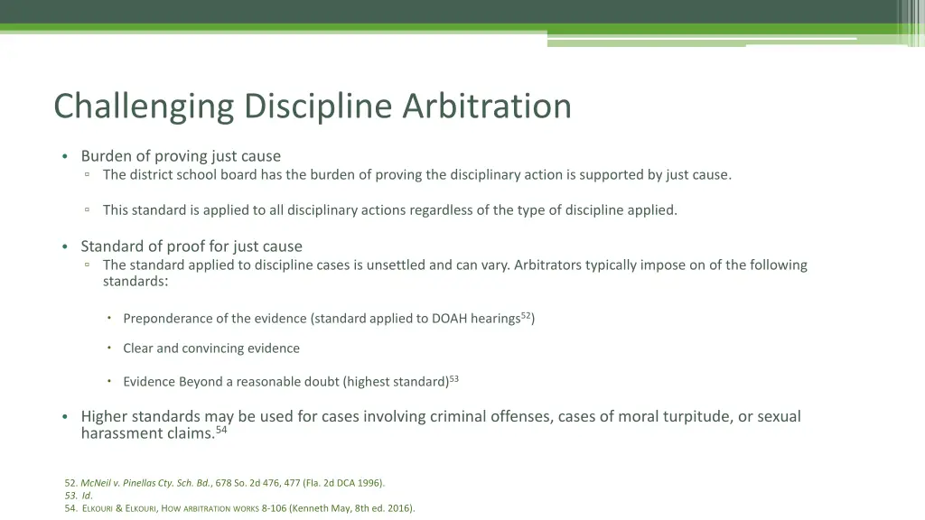 challenging discipline arbitration 1