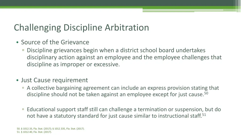 challenging discipline arbitration