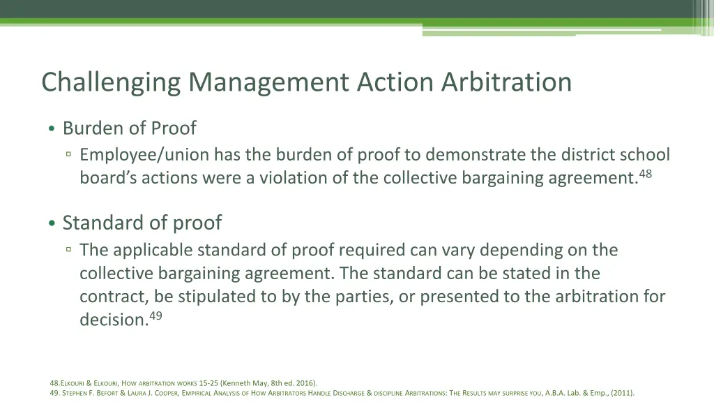 challenging management action arbitration 2