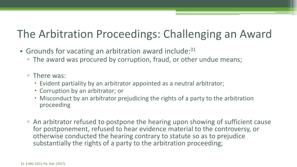 the arbitration proceedings challenging an award 2