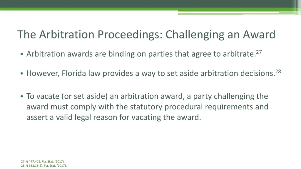 the arbitration proceedings challenging an award