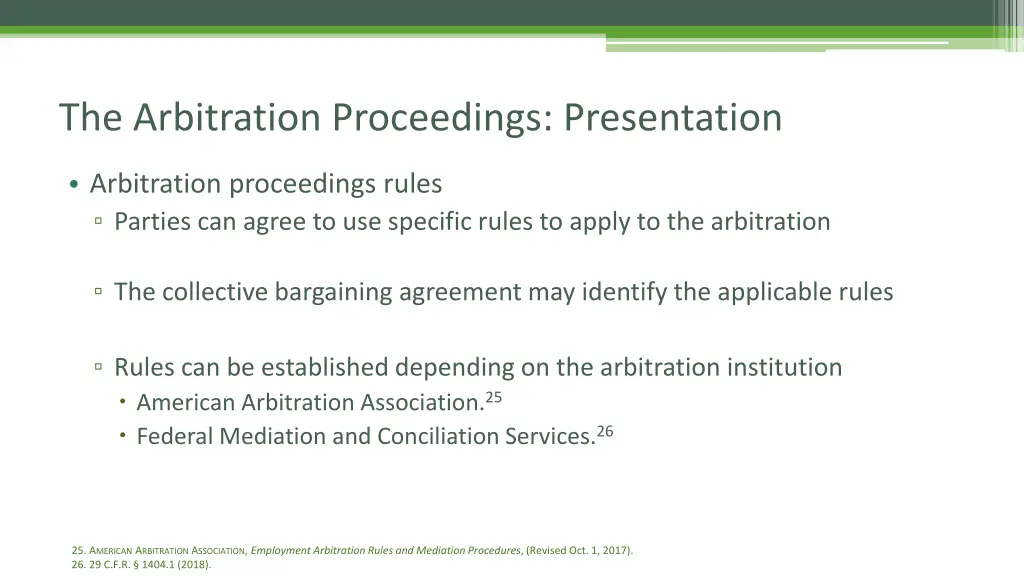 the arbitration proceedings presentation 1