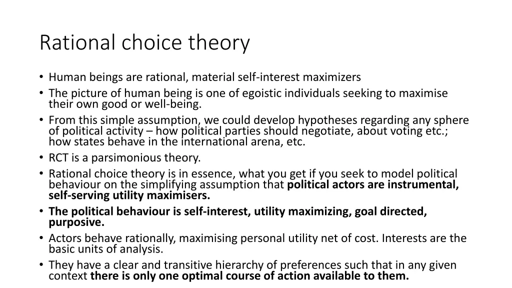 rational choice theory 4