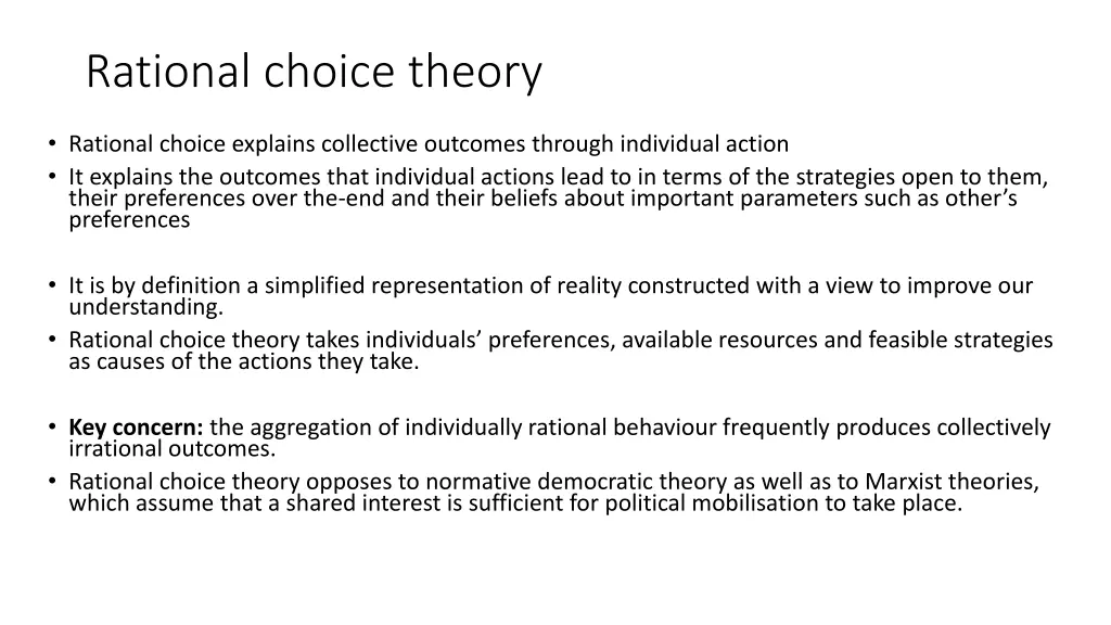 rational choice theory 5