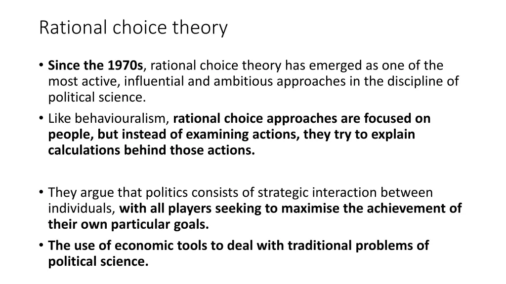 rational choice theory